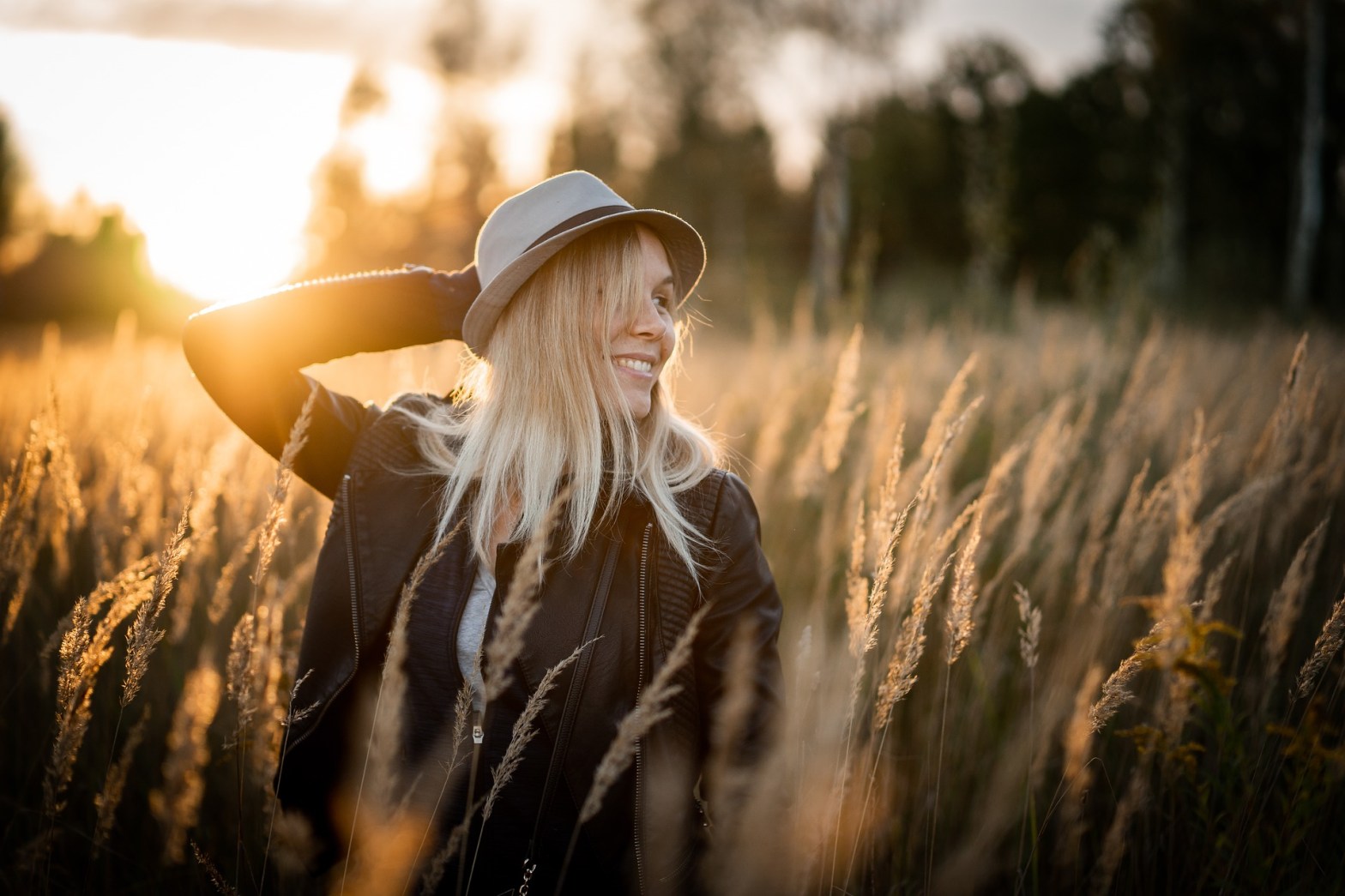 Girl in a field